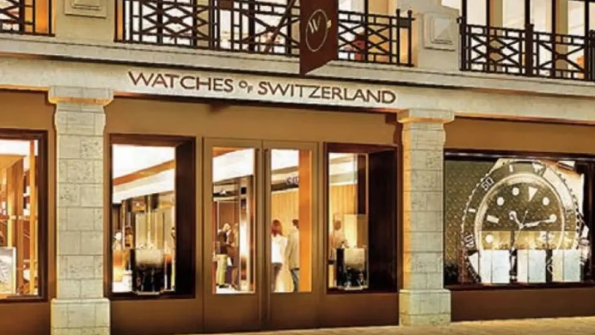 Outside of a Watches of Switzerland showroom