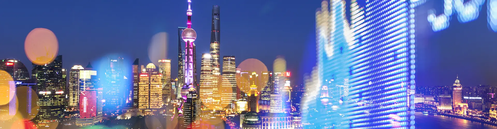 City at night with Numbers