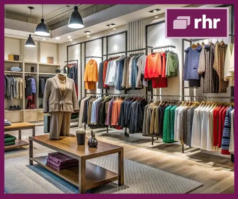Inside a clothes shop