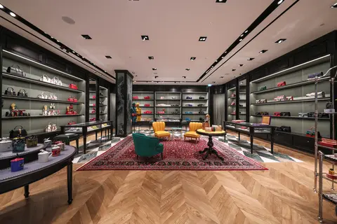 Inside a Gucci store