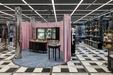 Inside a Gucci store