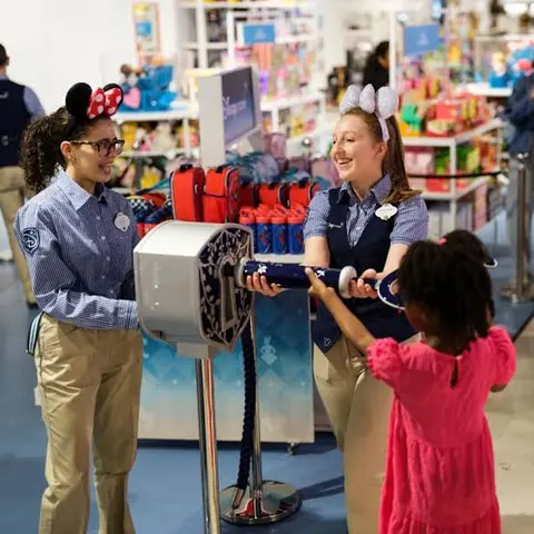 Customer service in Disney Store