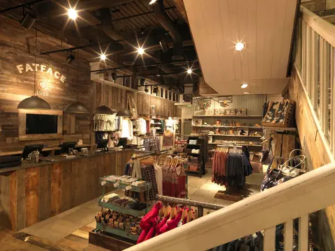 Inside a store