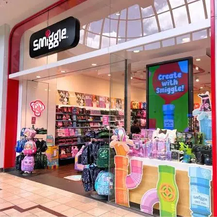 Side view of Smiggle store